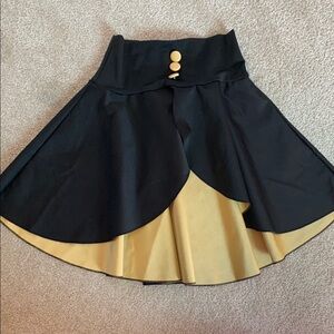 Black and Gold Dance Skirt